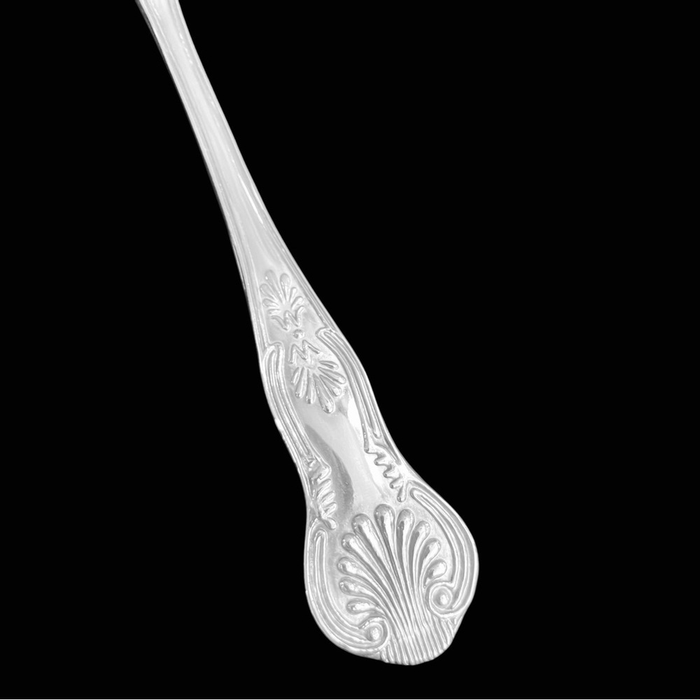 Vintage Silver Plated Ornate Cake Pie Server Floral Etched Shell Handle 11" - Picture 7 of 10
